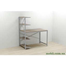 Комп'ютерний стіл Ferrum-decor Джек 75x140x60 Сірий ДСП Сонома Трюфель