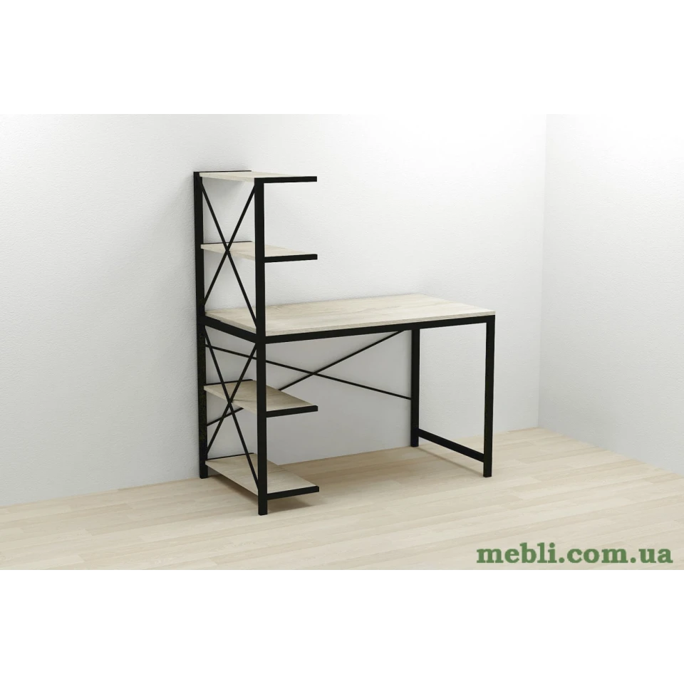 Комп'ютерний стіл Ferrum-decor Джек 75x140x60 Чорний ДСП Сонома