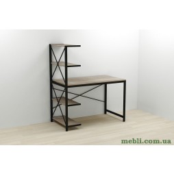 Комп'ютерний стіл Ferrum-decor Джек 75x140x60 Чорний ДСП Сонома Трюфель