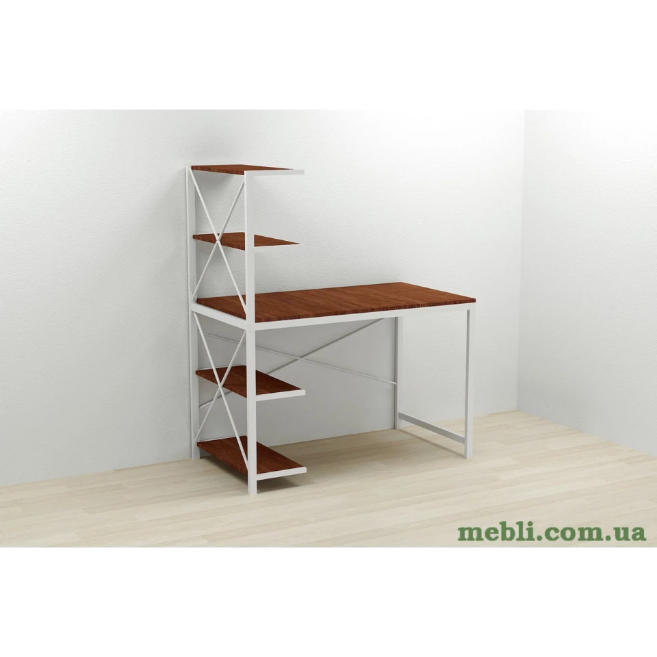 Комп'ютерний стіл Ferrum-decor Джек 75x140x70 Білий ДСП Венге