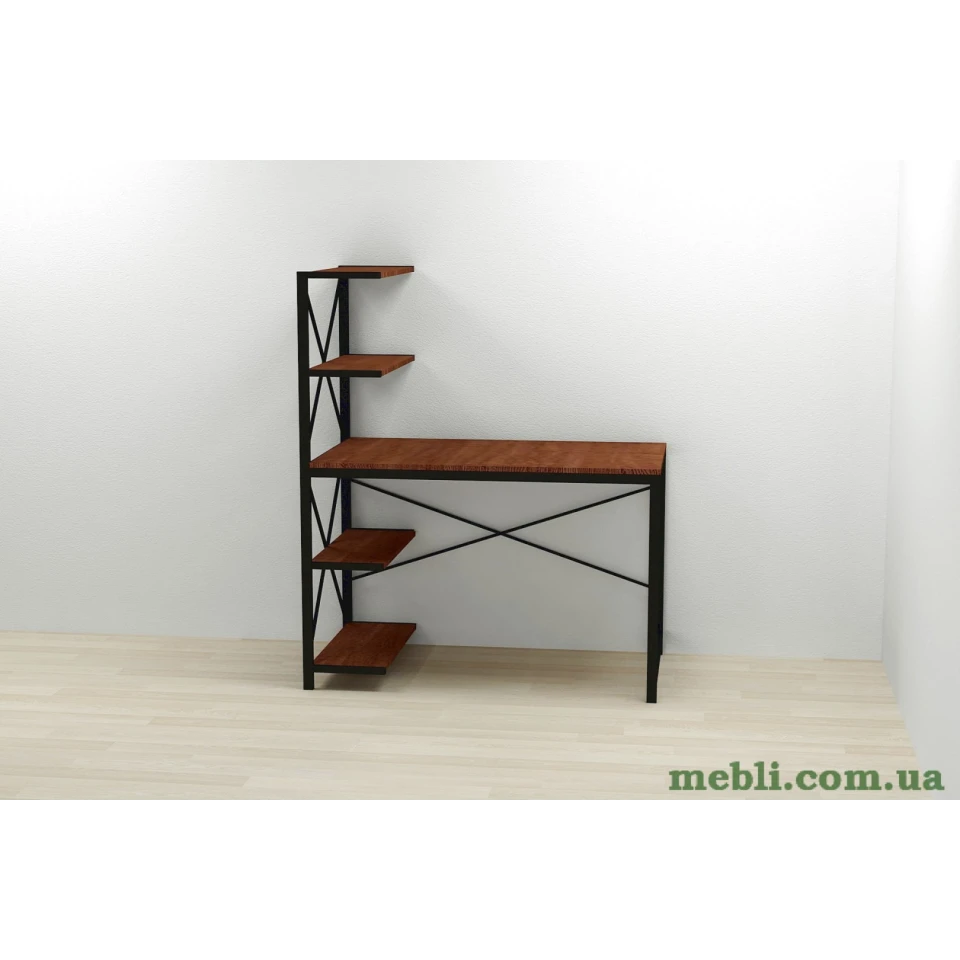 Комп'ютерний стіл Ferrum-decor Джек 75x140x70 Чорний ДСП Венге