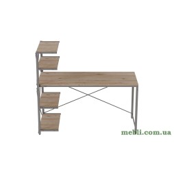 Комп'ютерний стіл Джек 75x140x60 Сірий ДСП Дуб Сан-Марино