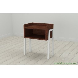 Тумба модульна Ferrum-decor Джузі 540x450x320 метал Білий ДСП Венге