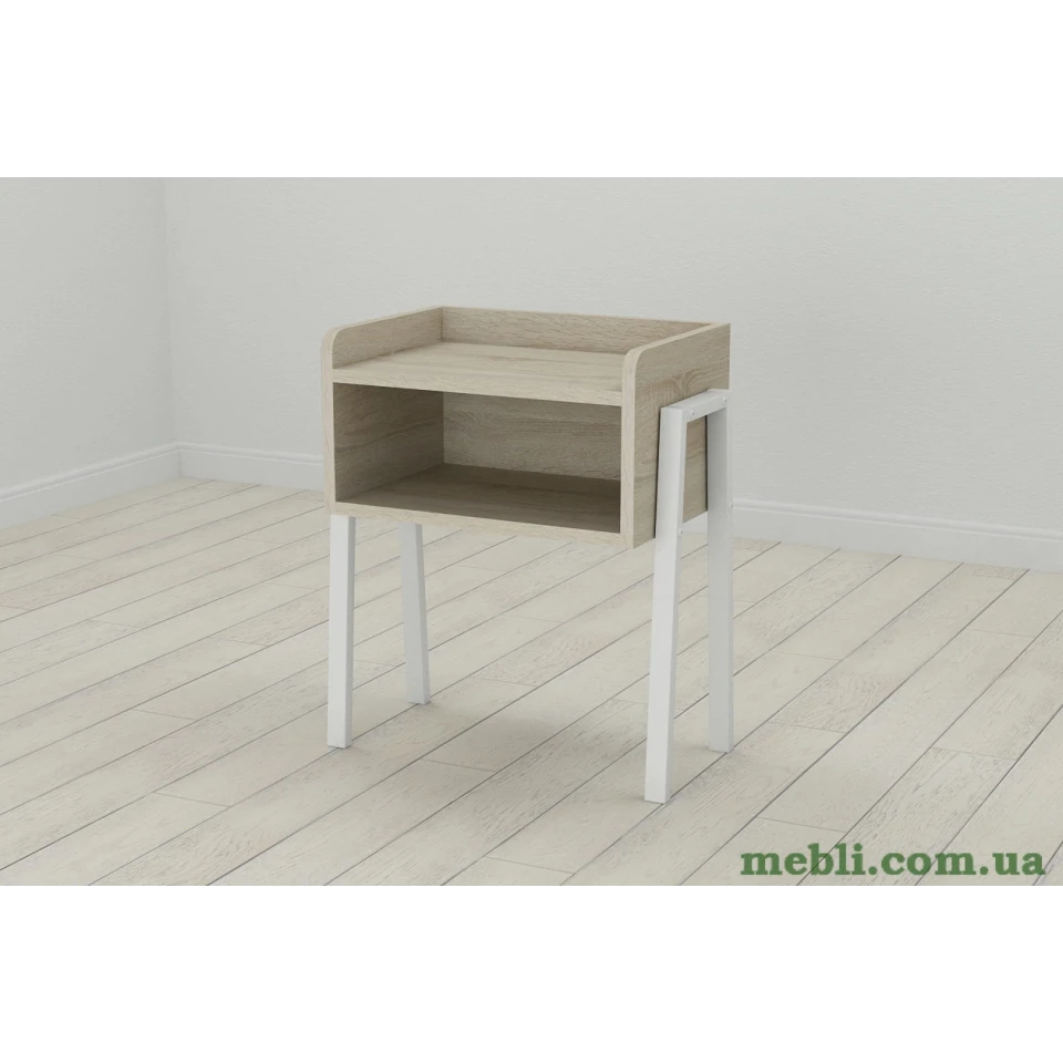 Тумба модульна Ferrum-decor Джузі 540x450x320 метал Білий ДСП Сонома