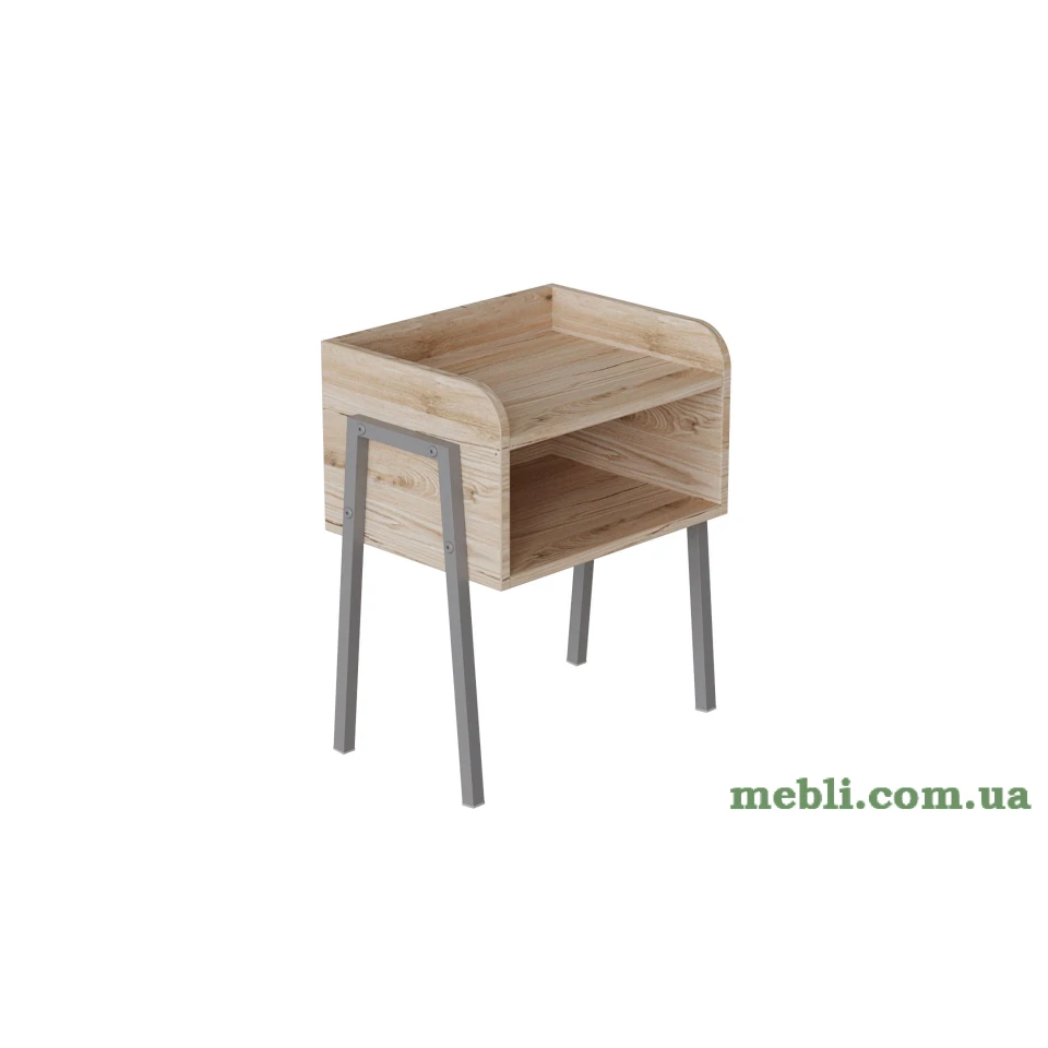 Тумба модульна Ferrum-decor Джузі 540x450x320 метал Сірий ДСП Артізан