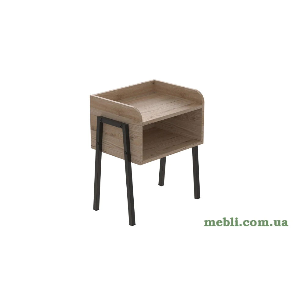Тумба модульна Ferrum-decor Джузі 540x450x320 метал Чорний ДСП Артізан