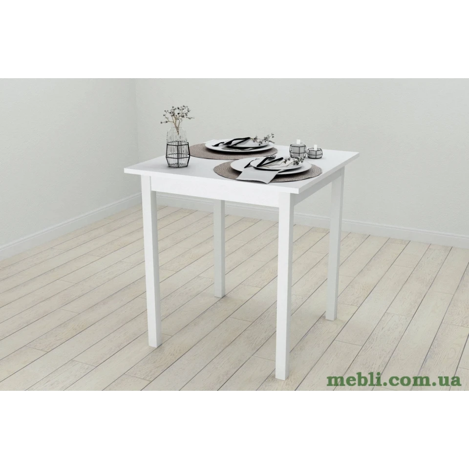Стіл кухонний Ferrum-decor Дієго 75x70x70 Білий ДСП Білий 16мм