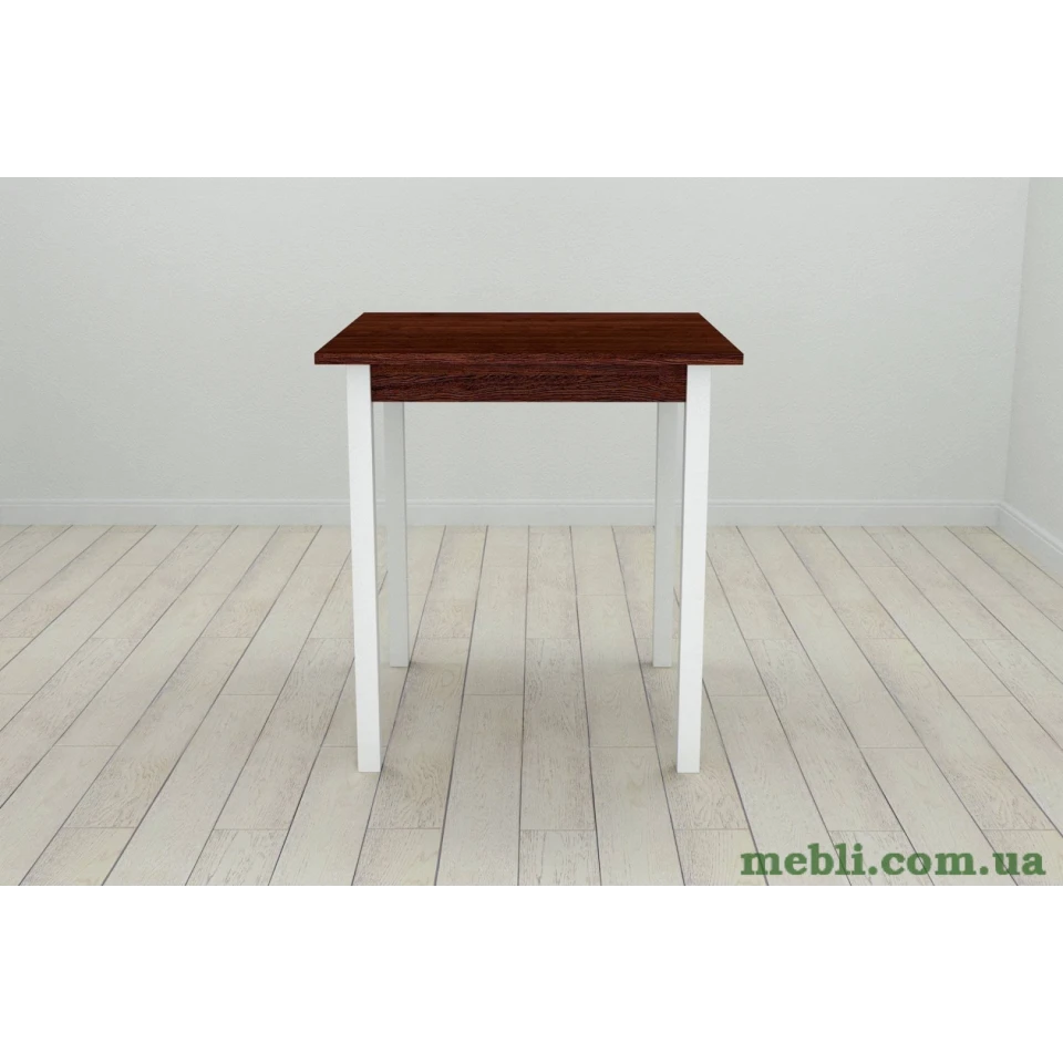 Стіл кухонний Ferrum-decor Дієго 75x70x70 Білий ДСП Венге 16мм