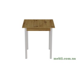 Стіл кухонний Ferrum-decor Дієго 75x70x70 Білий ДСП Дуб Артизан 16мм