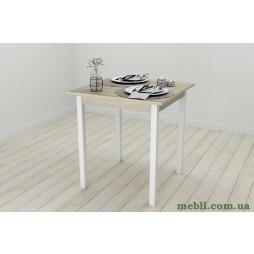 Стіл кухонний Ferrum-decor Дієго 75x70x70 Білий ДСП Сонома 16мм