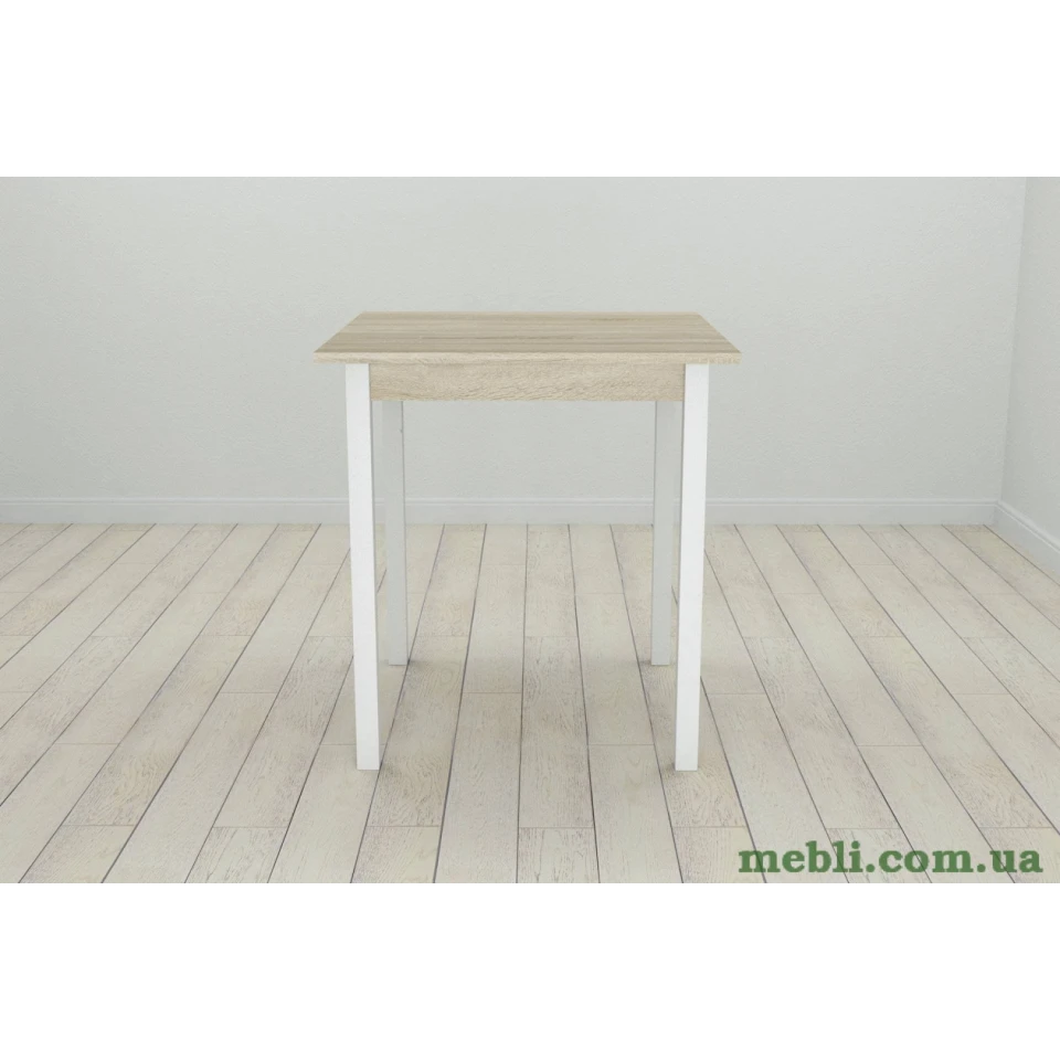 Стіл кухонний Ferrum-decor Дієго 75x70x70 Білий ДСП Сонома 16мм
