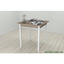 Стіл кухонний Ferrum-decor Дієго 75x70x70 Білий ДСП Сонома Трюфель 16мм