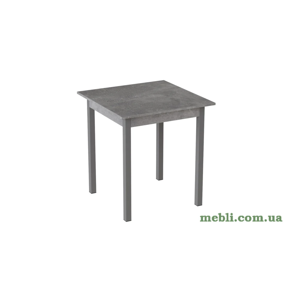 Стіл кухонний Ferrum-decor Дієго 75x70x70 Сірий ДСП Бетон 16мм