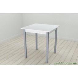 Стіл кухонний Ferrum-decor Дієго 75x70x70 Сірий ДСП Біле 16мм