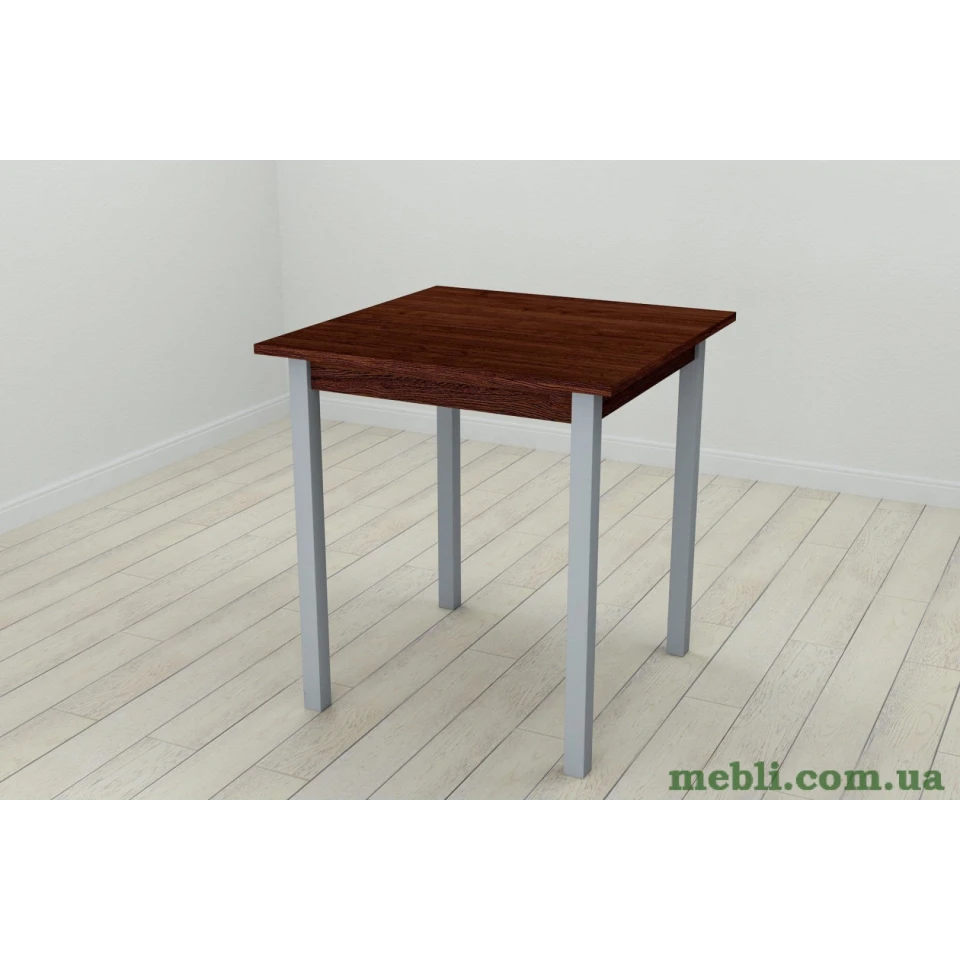 Стіл кухонний Ferrum-decor Дієго 75x70x70 Сірий ДСП Венге 16мм