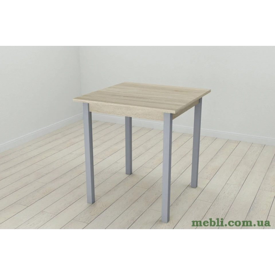 Стіл кухонний Ferrum-decor Дієго 75x70x70 Сірий ДСП Сонома 16мм