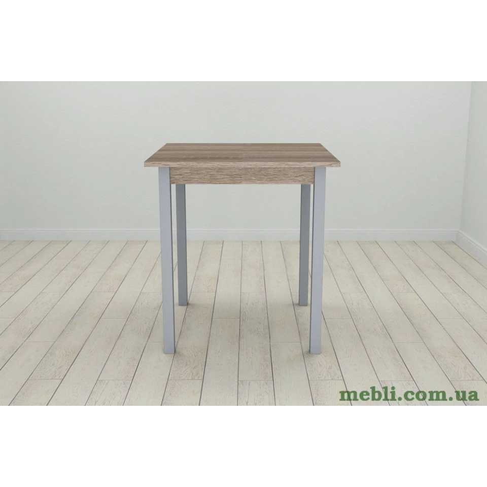 Стіл кухонний Ferrum-decor Дієго 75x70x70 Сірий ДСП Сонома Трюфель 16мм