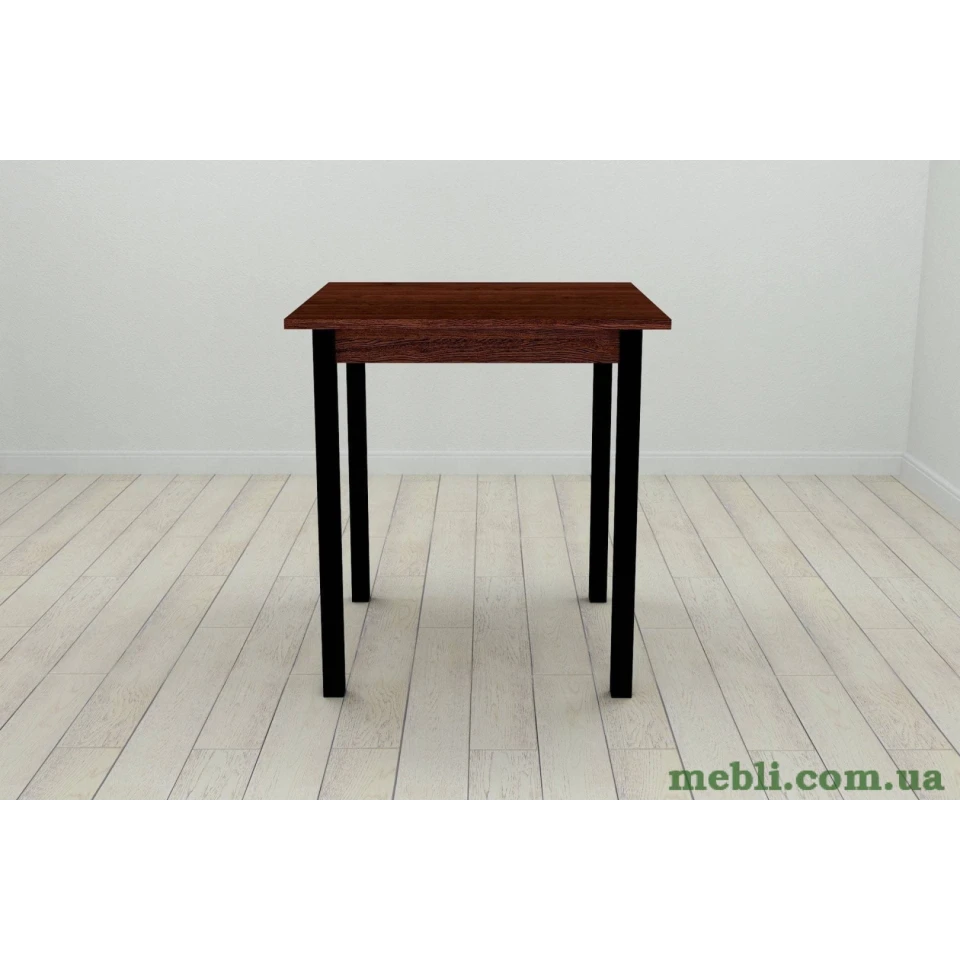 Стіл кухонний Ferrum-decor Дієго 75x70x70 Чорний ДСП Венге 16мм