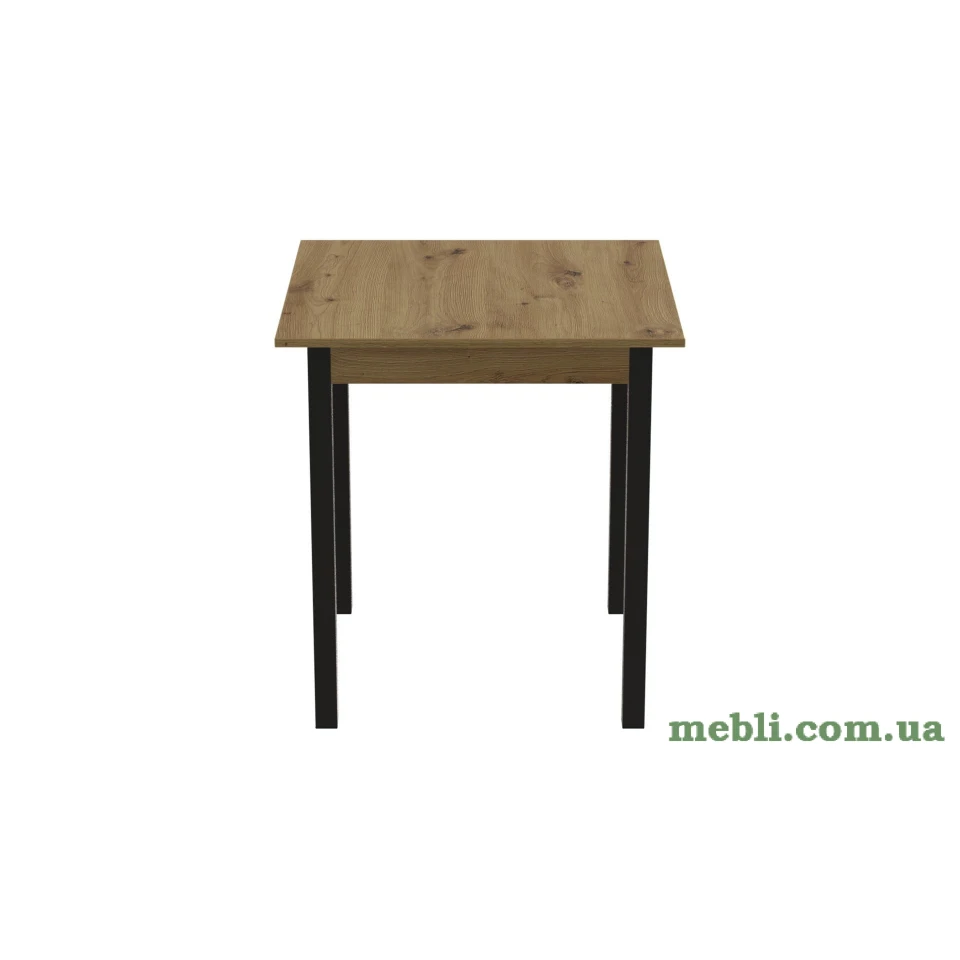 Стіл кухонний Ferrum-decor Дієго 75x70x70 Чорний ДСП Дуб Артизан 16мм