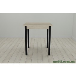 Стіл кухонний Ferrum-decor Дієго 75x70x70 Чорний ДСП Сонома 16мм