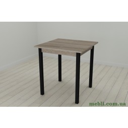 Стіл кухонний Ferrum-decor Дієго 75x70x70 Чорний ДСП Сонома Трюфель 16мм