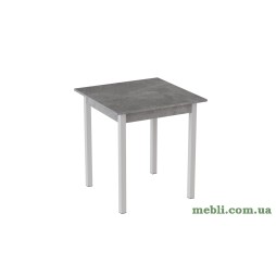 Стіл кухонний Ferrum-decor Дієго 75x80x80 Білий ДСП Бетон 16мм