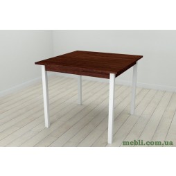 Стіл кухонний Ferrum-decor Дієго 75x80x80 Білий ДСП Венге 16мм