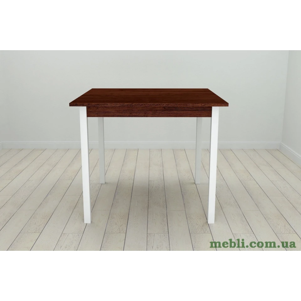 Стіл кухонний Ferrum-decor Дієго 75x80x80 Білий ДСП Венге 16мм