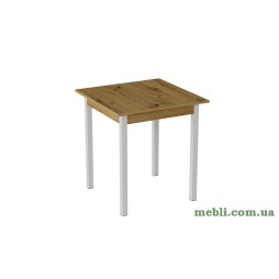 Стіл кухонний Ferrum-decor Дієго 75x80x80 Білий ДСП Дуб Артизан 16мм