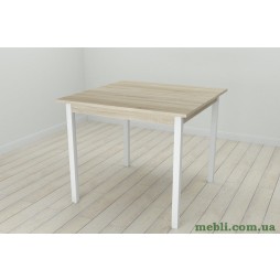 Стіл кухонний Ferrum-decor Дієго 75x80x80 Білий ДСП Сонома 16мм