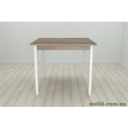 Стіл кухонний Ferrum-decor Дієго 75x80x80 Білий ДСП Сонома Трюфель 16мм