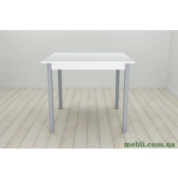 Стіл кухонний Ferrum-decor Дієго 75x80x80 Сірий ДСП Біле 16мм