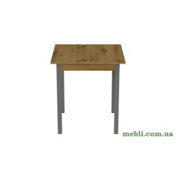 Стіл кухонний Ferrum-decor Дієго 75x80x80 Сірий ДСП Дуб Артизан 32мм