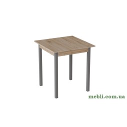 Стіл кухонний Ferrum-decor Дієго 75x80x80 Сірий ДСП Сан-Марино 16мм