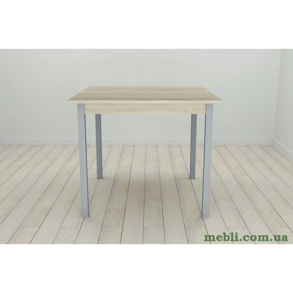 Стіл кухонний Ferrum-decor Дієго 75x80x80 Сірий ДСП Сонома 16мм