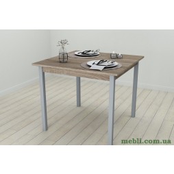 Стіл кухонний Ferrum-decor Дієго 75x80x80 Сірий ДСП Сонома Трюфель 16мм