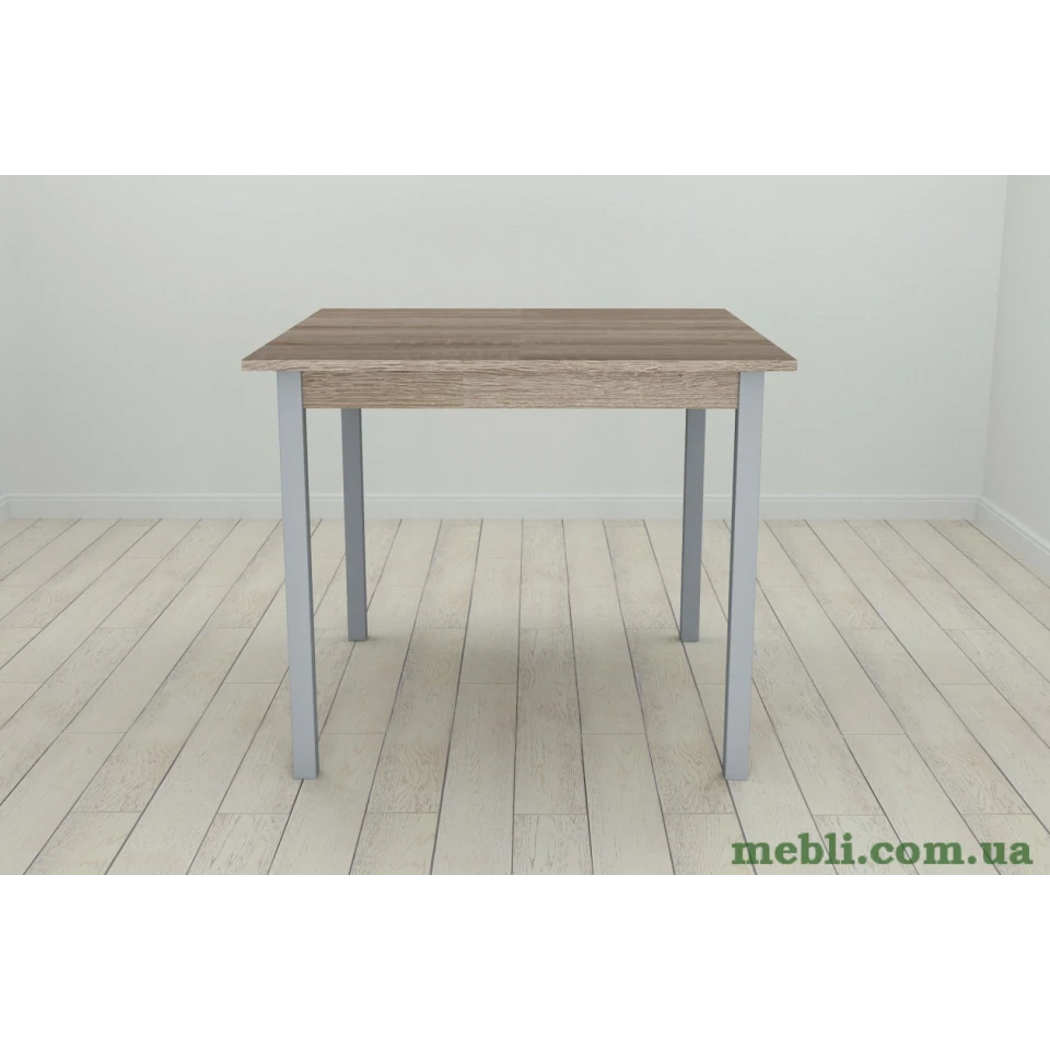 Стіл кухонний Ferrum-decor Дієго 75x80x80 Сірий ДСП Сонома Трюфель 16мм
