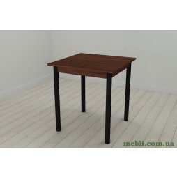 Стіл кухонний Ferrum-decor Дієго 75x80x80 Чорний ДСП Венге 16мм