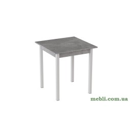 Стіл кухонний Ferrum-decor Дієго 75x90x90 Білий ДСП Бетон 16мм
