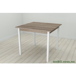 Стіл кухонний Ferrum-decor Дієго 75x90x90 Білий ДСП Сонома Трюфель 16мм