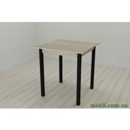 Стіл кухонний Ferrum-decor Дієго 75x90x90 Чорний ДСП Сонома 16мм