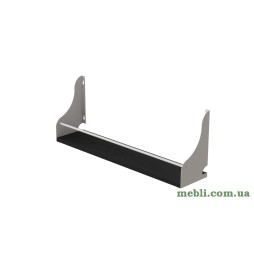 Полиця настінна Ferrum-decor Ізі 260x500x150 метал Білий ДСП Венге