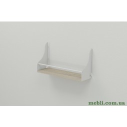 Полиця настінна Ferrum-decor Ізі 260x500x150 метал Білий ДСП Сонома