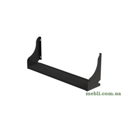 Полиця настінна Ferrum-decor Ізі 260x500x150 метал Чорний ДСП Венге