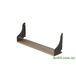 Полиця настінна Ferrum-decor Ізі 260x600x150 метал Сірий ДСП Артізан