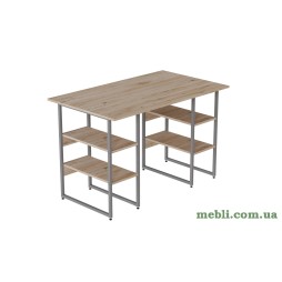 Комп'ютерний стіл Ferrum-decor Карен 75x120x60 сірий ДСП Дуб Артізан 32мм