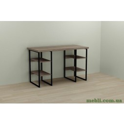 Комп'ютерний стіл Ferrum-decor Карен 75x120x60 чорний ДСП Дуб Сонома Труфель 32мм