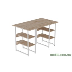 Комп'ютерний стіл Ferrum-decor Карен 75x120x70 білий ДСП Дуб Артізан 32мм