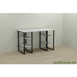 Комп'ютерний стіл Ferrum-decor Карен 75x120x70 чорний ДСП Білий 16мм