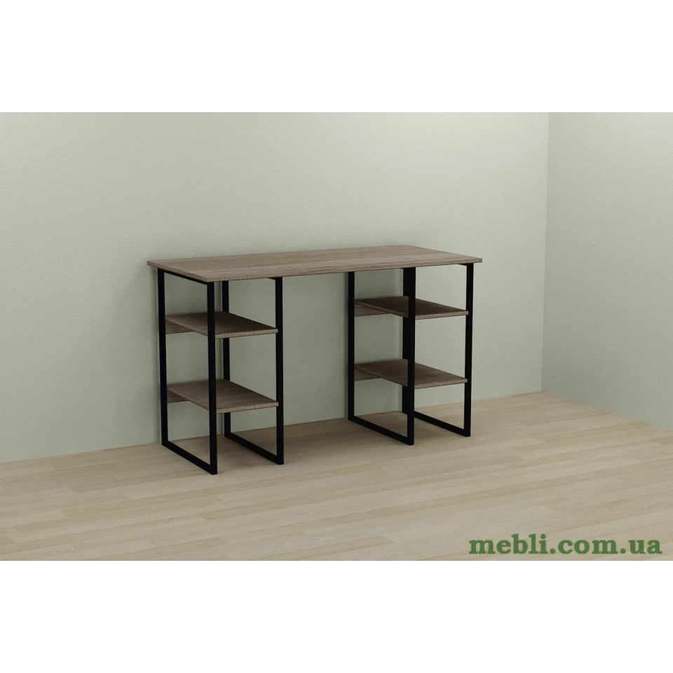 Комп'ютерний стіл Ferrum-decor Карен 75x120x70 чорний ДСП Дуб Сонома Труфель 16мм